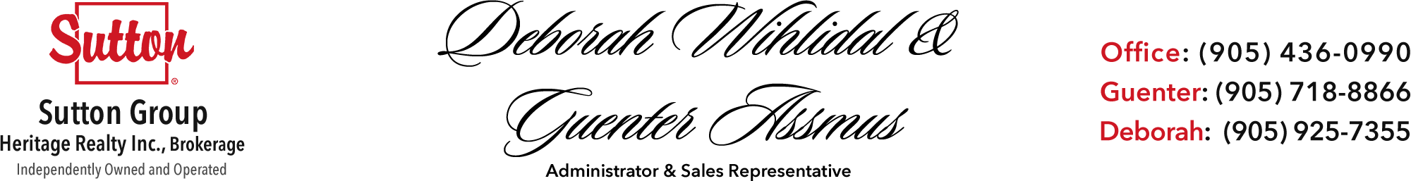 Deborah Wihlidal & Guenter Assmus Graphic Header